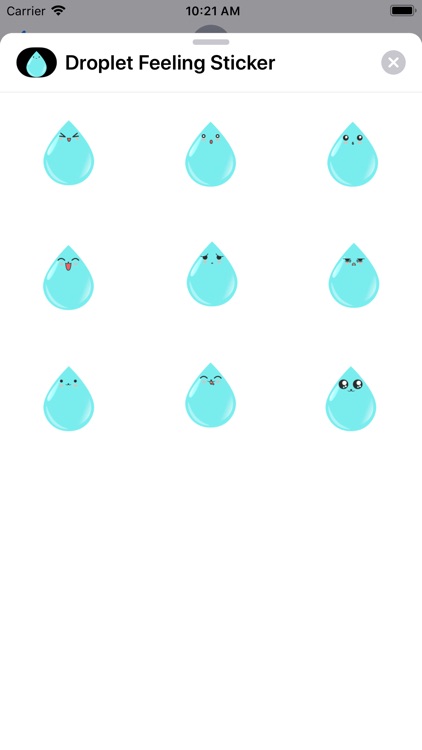 Droplet Feeling Sticker