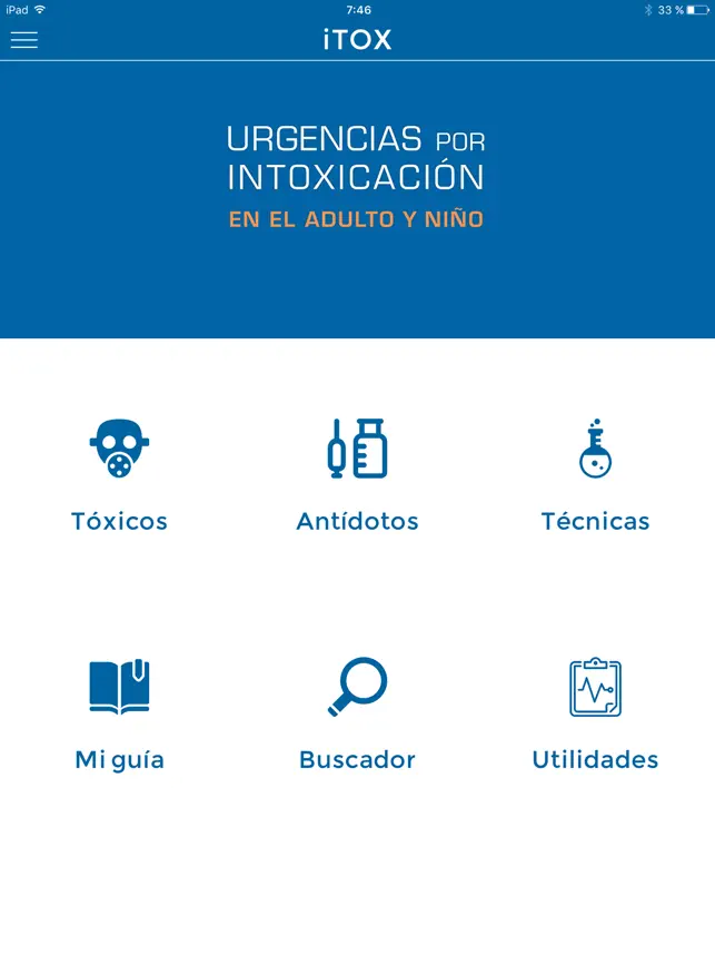 Screenshot 1 iTox Urgencias intoxicación iphone