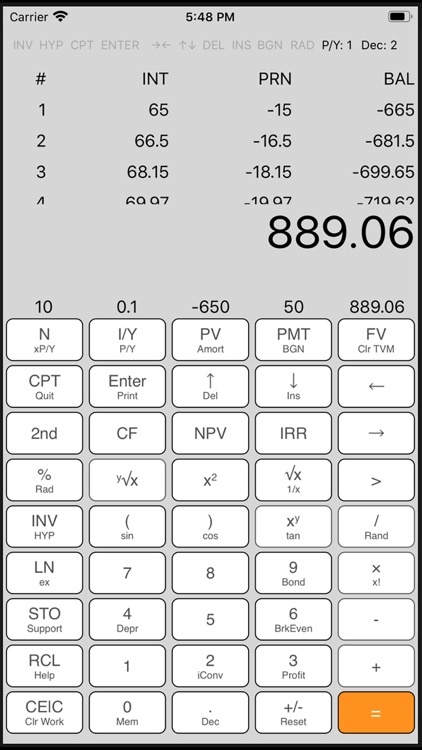 iFinancial Calculator MS