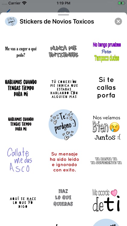 Stickers de Novios Toxicos screenshot-3