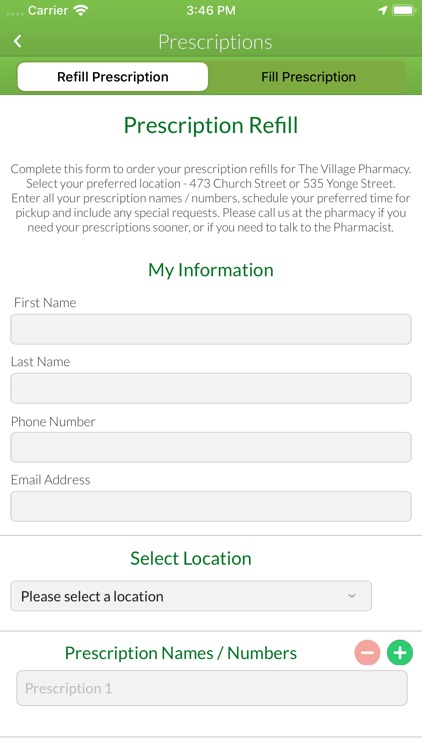 Village Pharmacy Mobile App