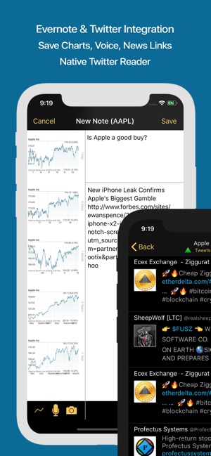 Live Stock Charts App