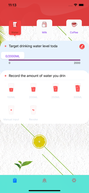 Drinking water records, manage