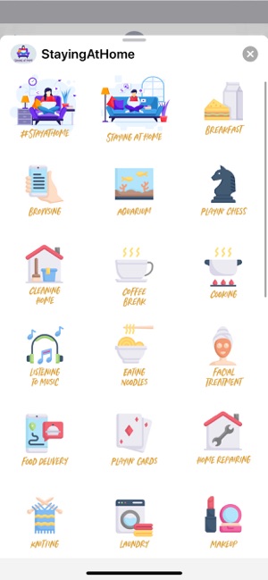 Staying At Home Stickers(圖2)-速報App