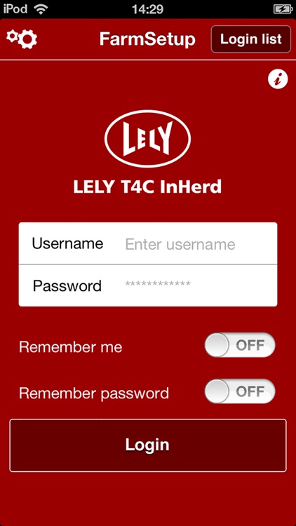 Lely T4C InHerd - FarmSetup