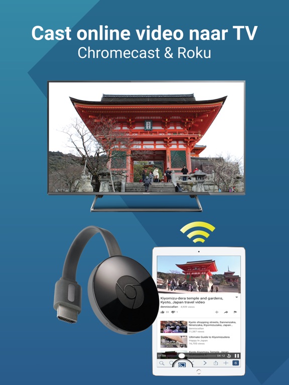 WebCast TV for Chromecast - App voor iPhone, iPad en iPod to