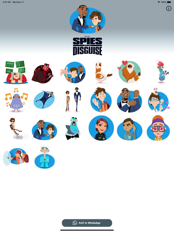 Spies in Disguise Stickersのおすすめ画像1