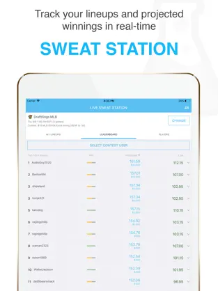 Capture 5 FantasyLabs DFS Lineup Builder iphone