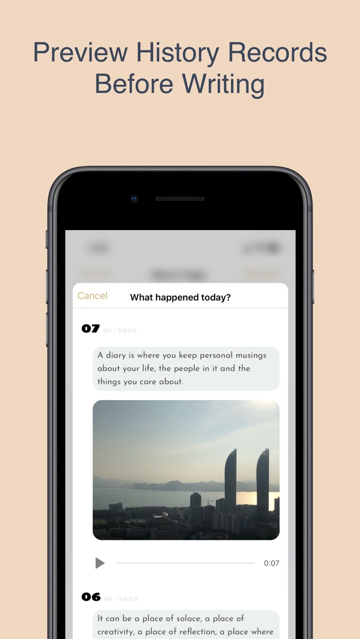 对话日记 - 以话题的方式完成每日的自我反思记录