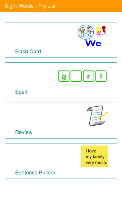 How to cancel & delete Sight Words - Fry List from iphone & ipad 1