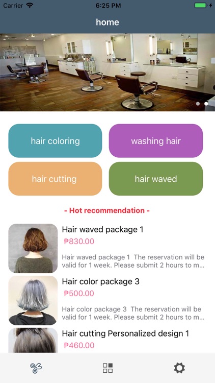 Hair salon - customize