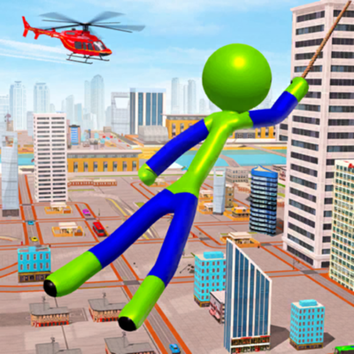 Stickman Rope Hero - Stick War