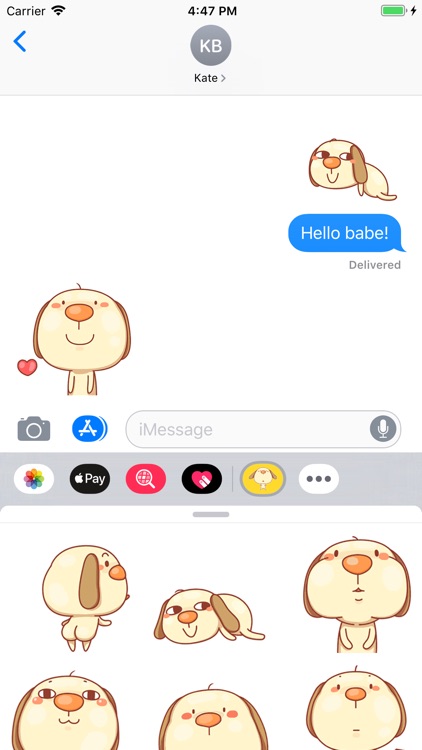 Fancy Puppy Animated Stickers