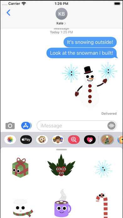 Winter Holiday Fun Stickers screenshot 3