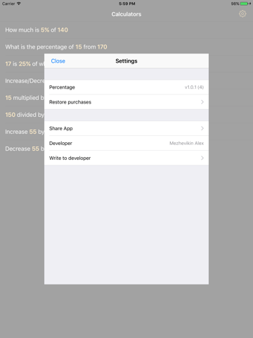 Percentage Calculator Percent - náhled