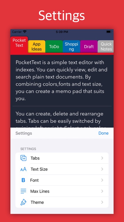 PocketText - Indexed Notes screenshot-4