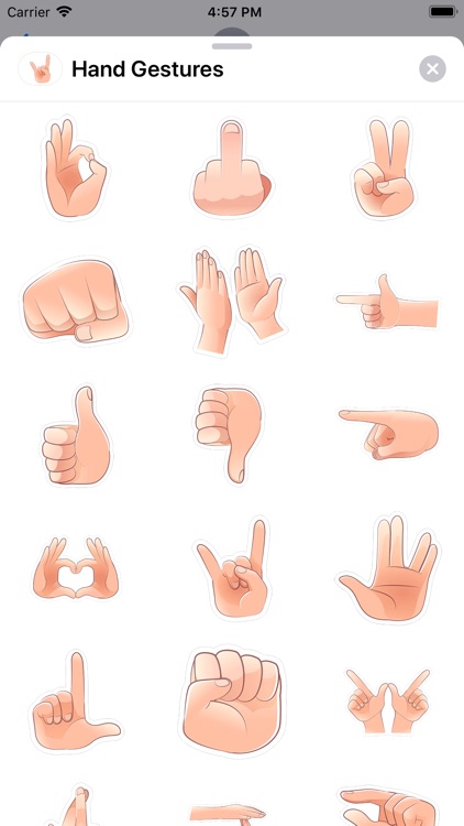Hand Gestures Sticker Pack