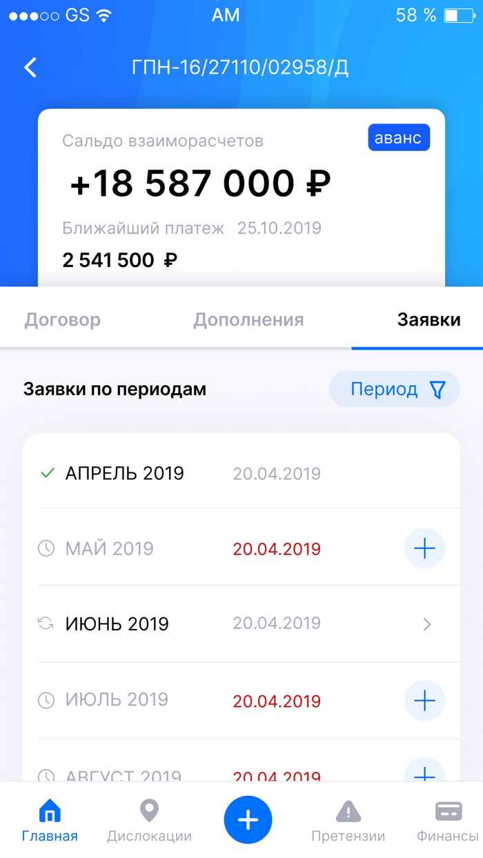 Личный кабинет контрагента ГПН