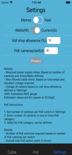 CCTV Cable and PoE Calculator(圖3)-速報App