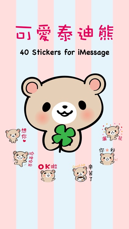 Pretty Teddy Bear Stickers