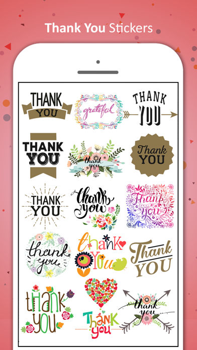 Thank you card Stickers screenshot 4