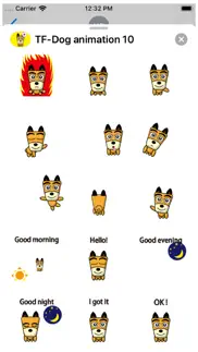 tf-dog 10 animation stickers iphone screenshot 3
