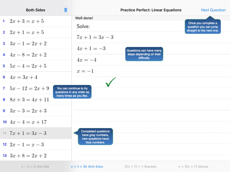 Practice Linear Equations