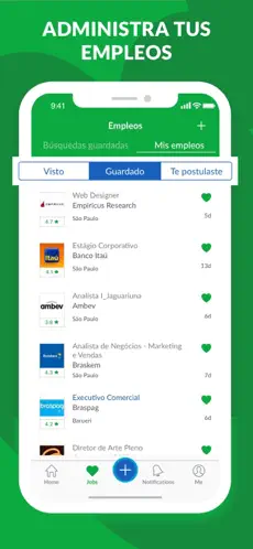 Kuva 7 Glassdoor: búsqueda de empleo iphone