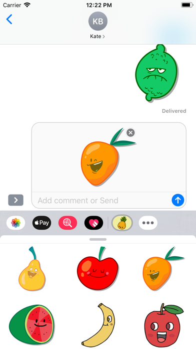 Pineapple Fruity Stickers screenshot 2