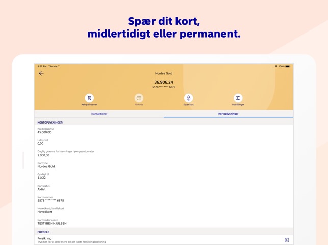 Nordea Mobile Danmark En App Store