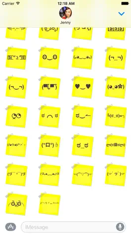 Game screenshot FaceMoji Notes Stickers apk