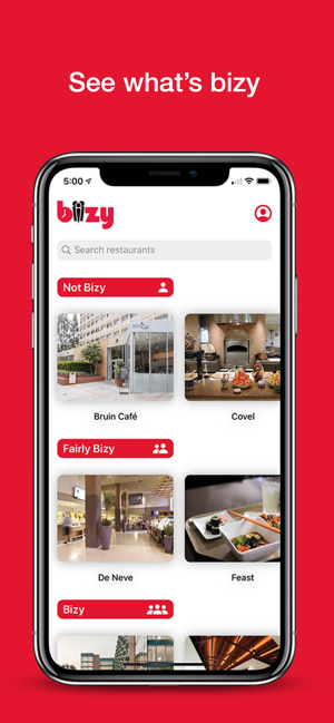 Bizy - Restaurant Status