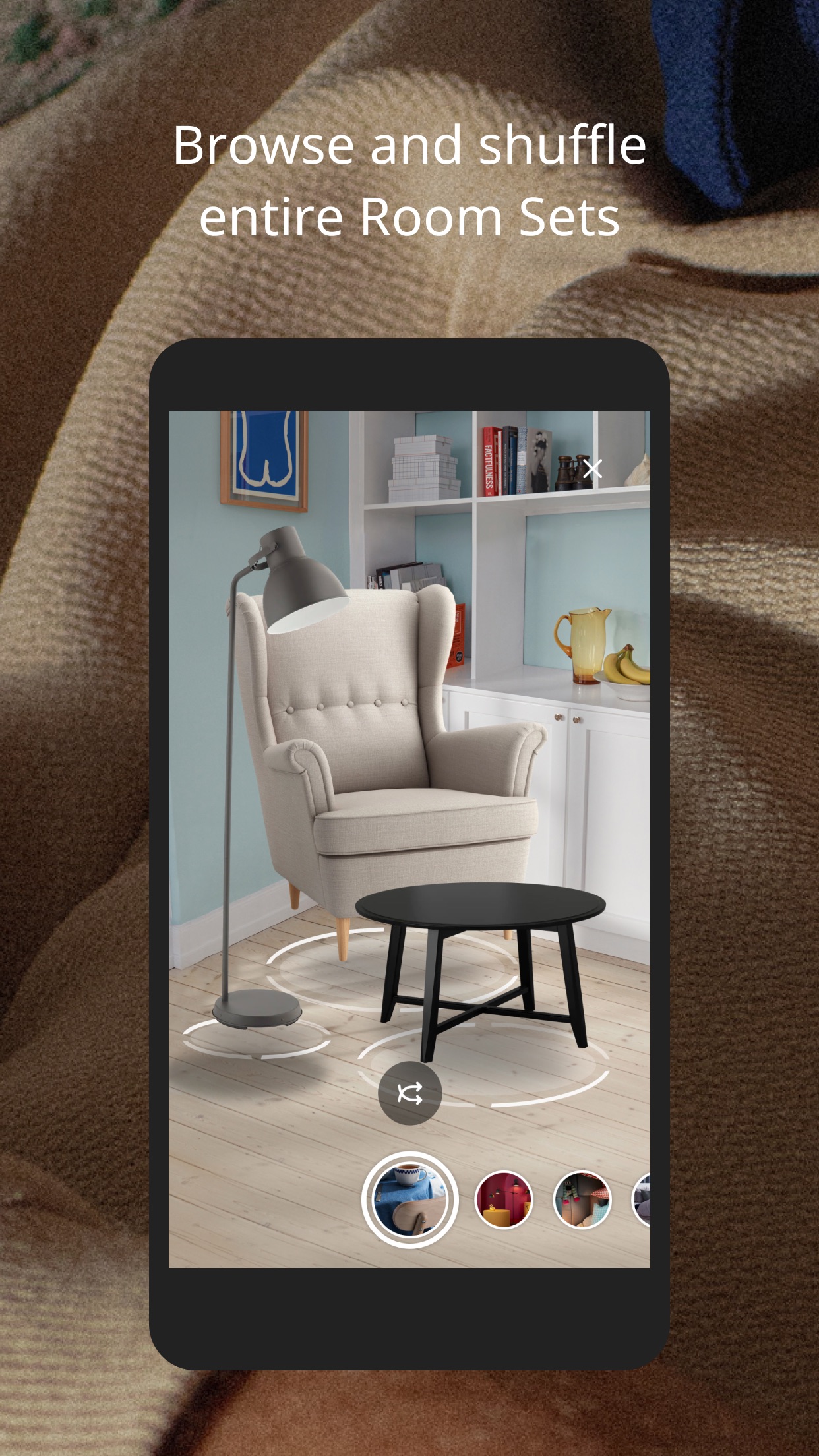 Screenshot do app IKEA Place