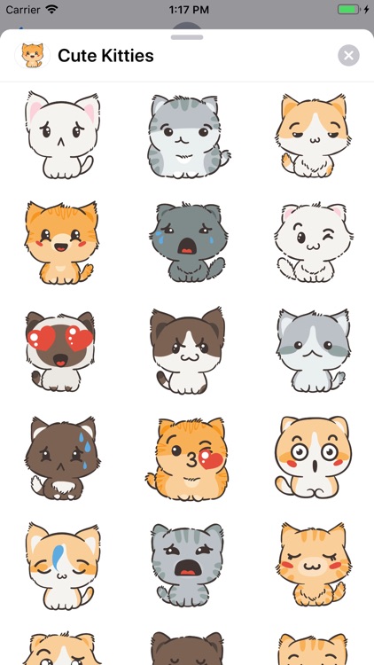 Cute Kitties Sticker Pack by Pavel Yaumenchyk