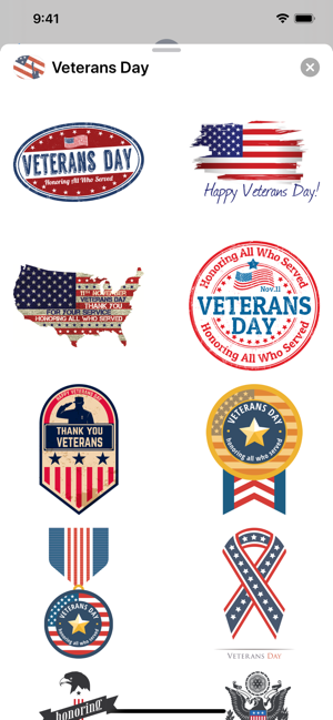 Veterans Day Stickers