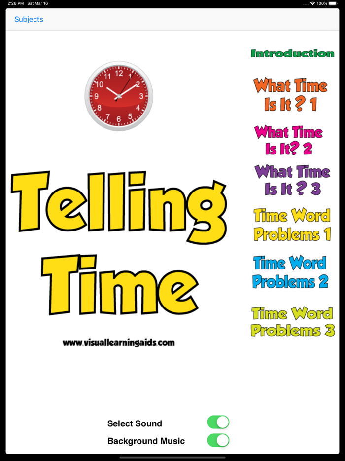 Telling Time Workbook