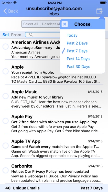 UnSubscribe