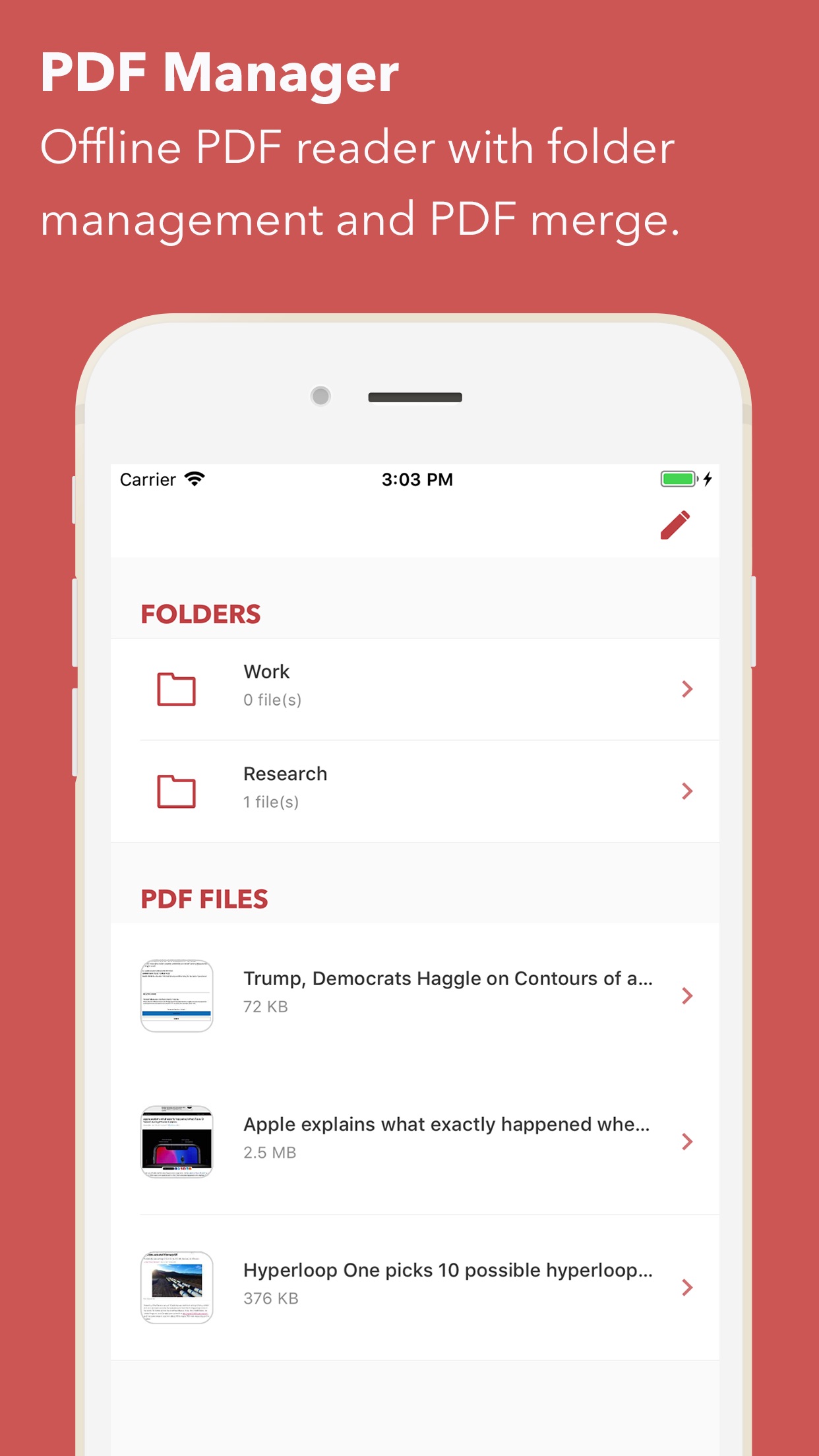 Screenshot do app Web to PDF Converter & Reader