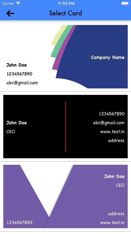 Create Business Card