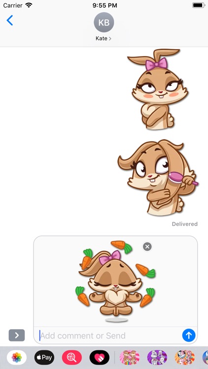 Sweet Kitty Chat Stickers