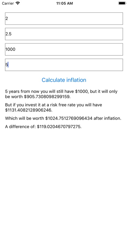 Inflation Calc