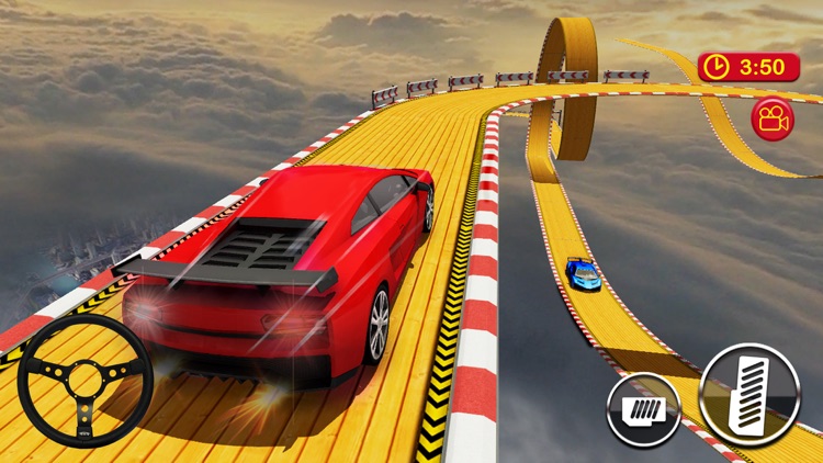 Car Driving on Sky Tracks screenshot-3