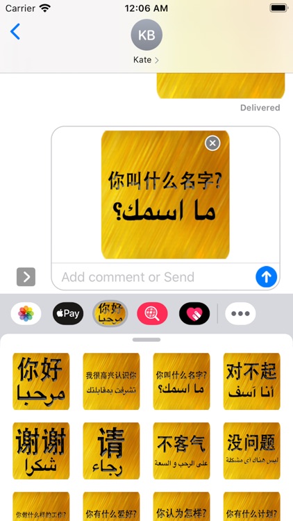 Chinese Arabic Sticker screenshot-4