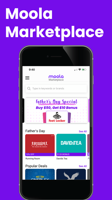 Moola - Buy & Store Gift Cards screenshot 2