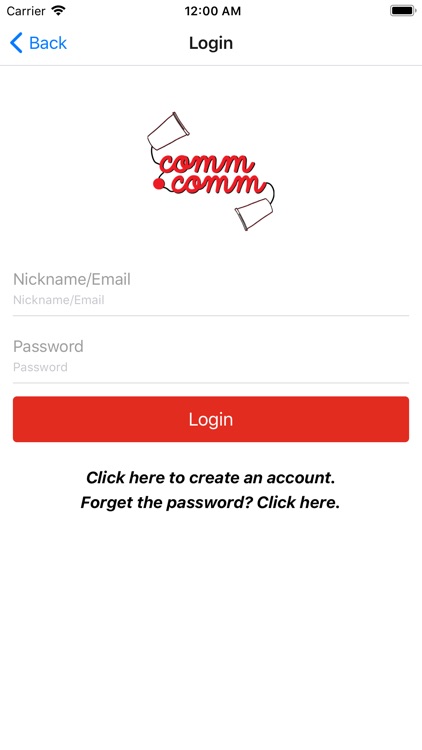 CommComm Mobile App