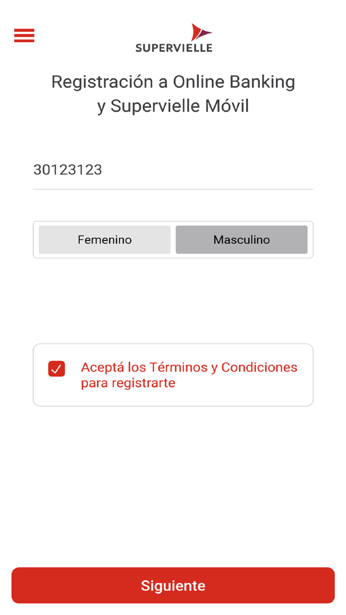 Supervielle Registración