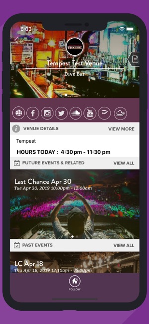 BasslineBars-Bars, Events, Tab(圖2)-速報App