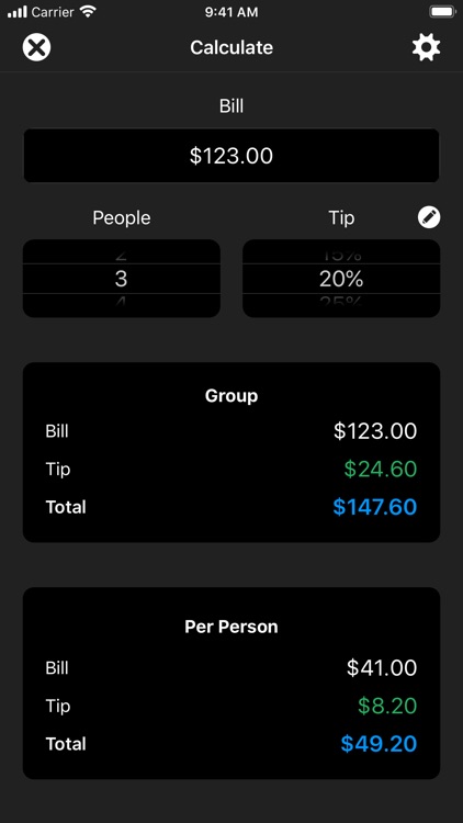 TipCal - Tip Calculator screenshot-4