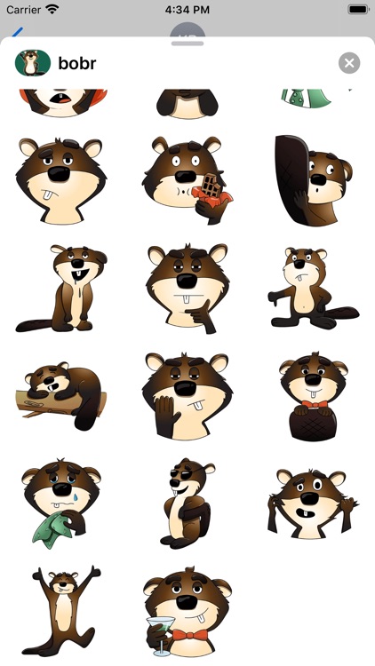 Beaver stickers for Messages