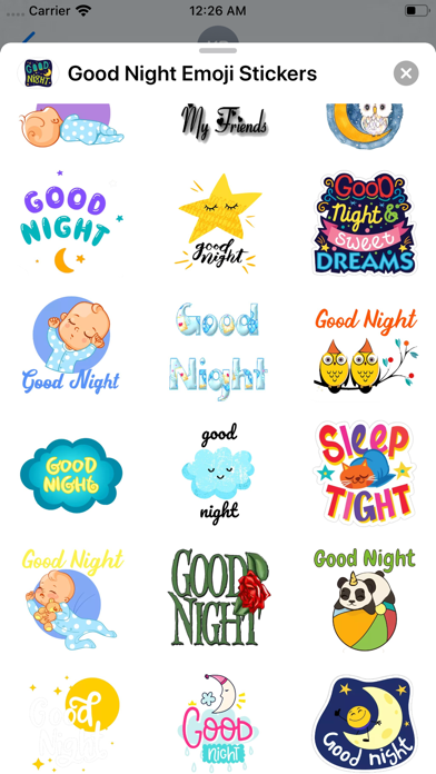 Good Night Emoji Stickers screenshot 3